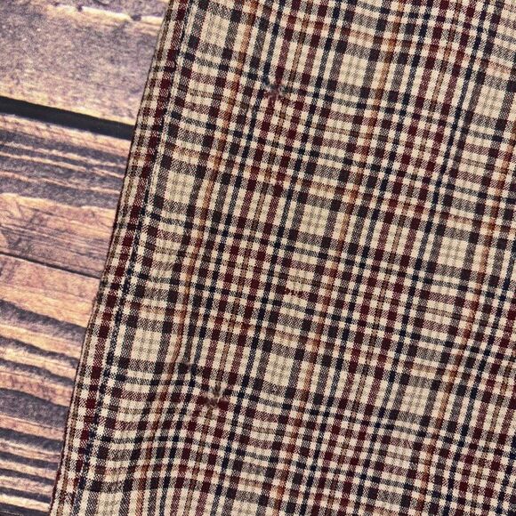 Pendleton Shirt Mens M Brown Red Sir Pendleton Virgin Wool Tartan Plaid Flaw - Picture 6 of 8